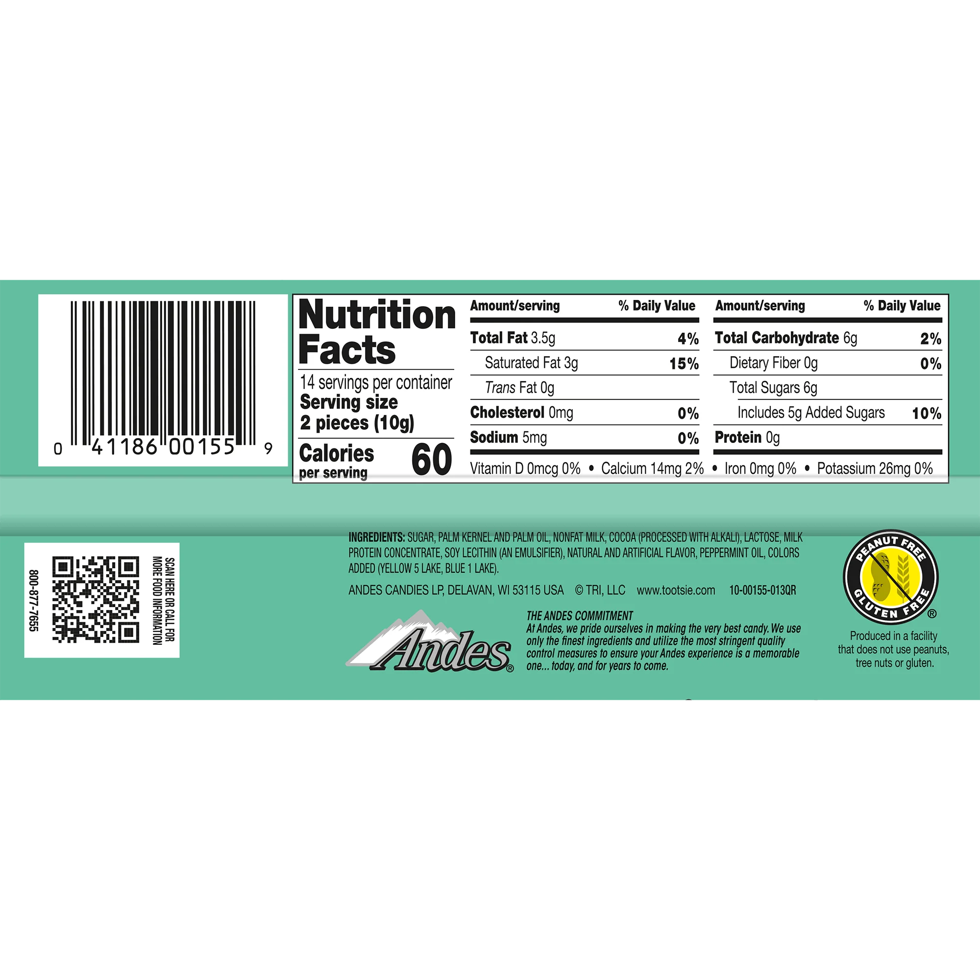 Andes Mint Parfait Thins (4.67 oz. Box)
