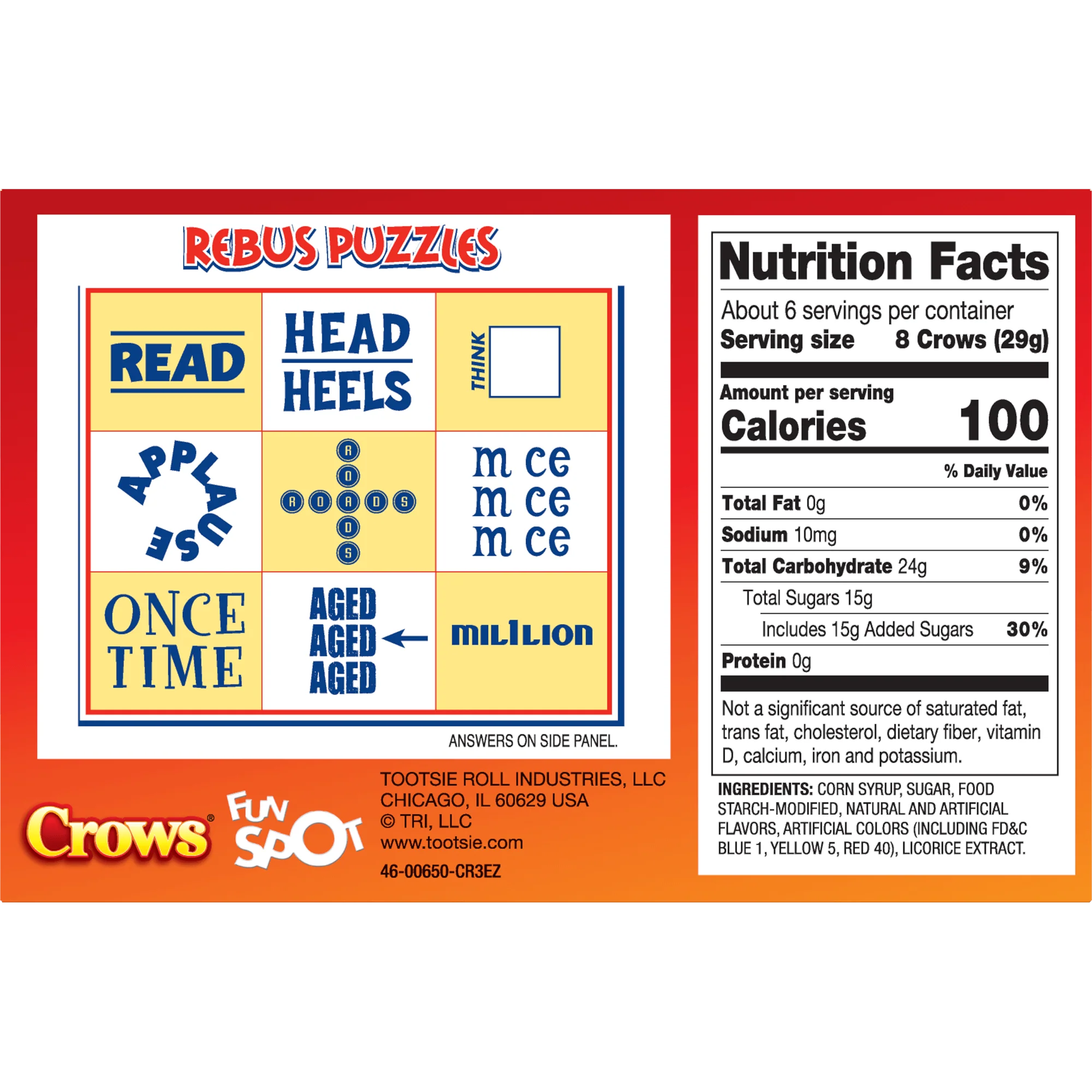 DOTS Crows Licorice Flavored Gumdrops (7.5 oz. Box) 1 DOTS Crows Licorice Flavored Gumdrops (7.5 oz. Box)