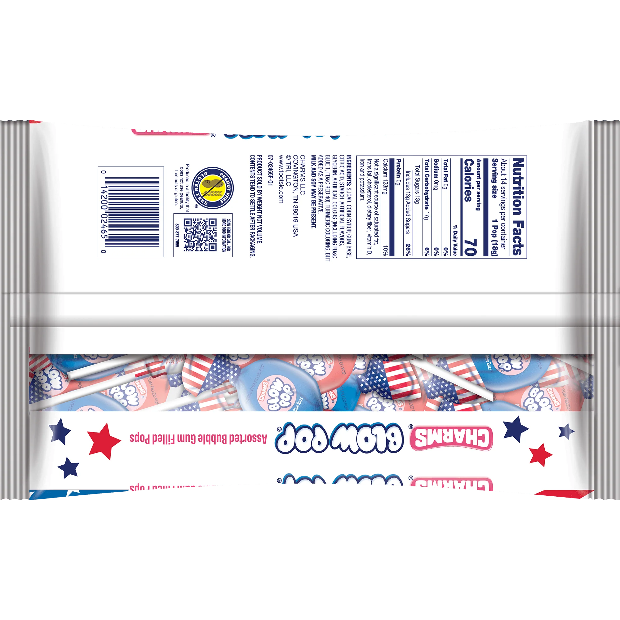 Charms Blow Pop USA Flag  (9.1 oz. Bag)