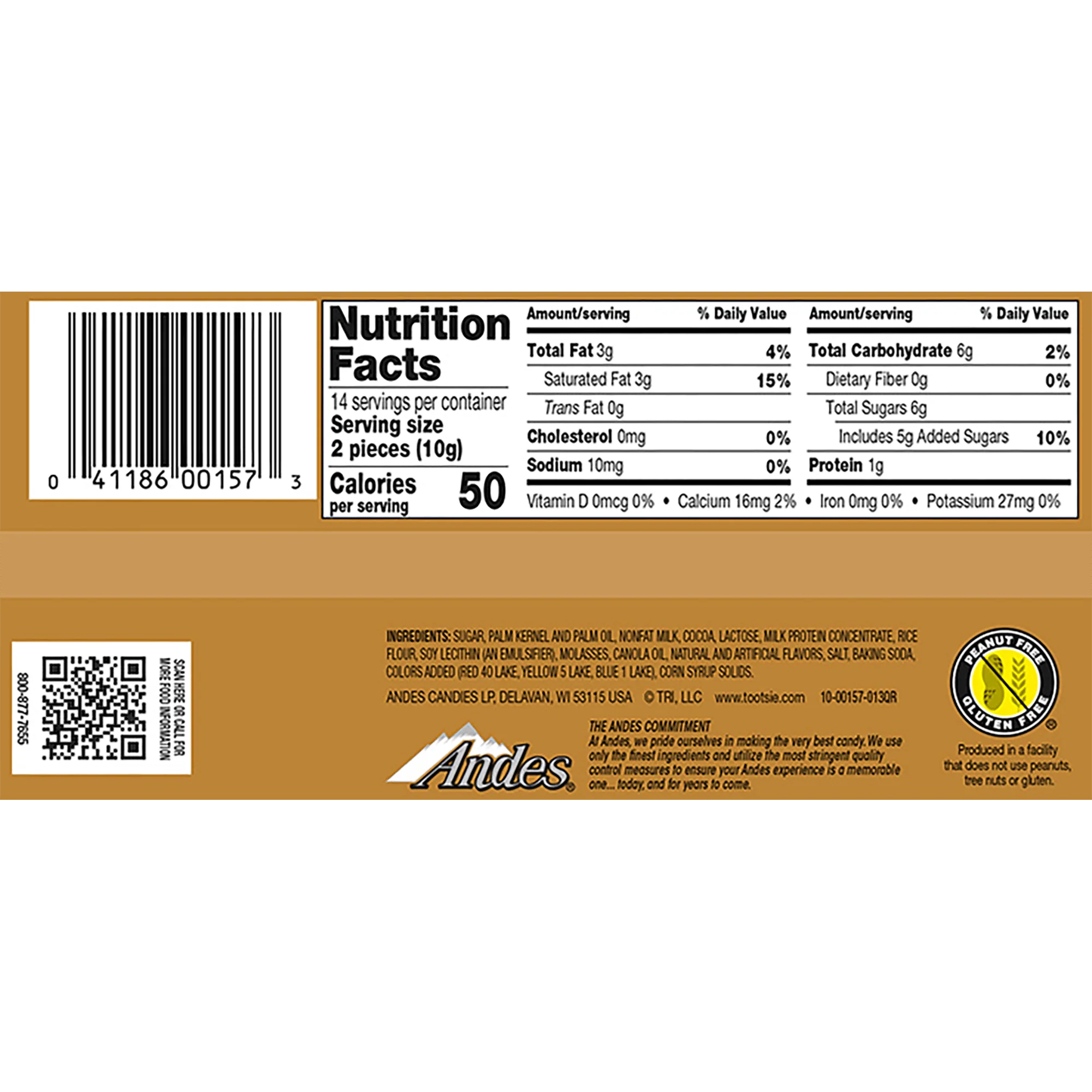 Andes Toffee Crunch Thins (4.67 oz. Box)