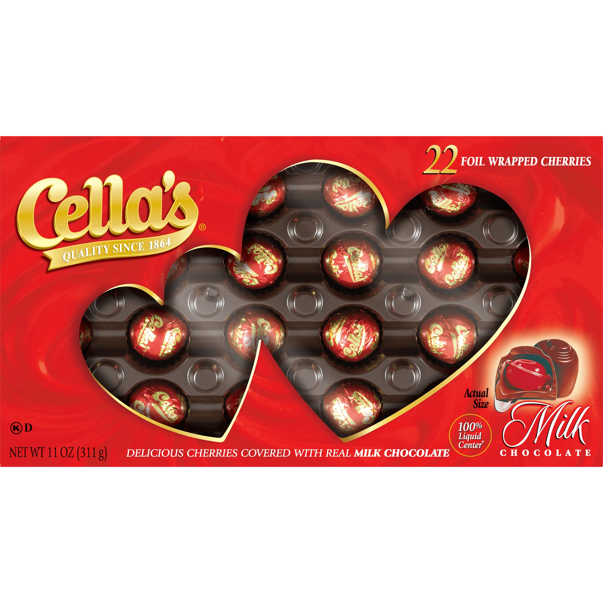Cella's Milk Chocolate Valentine Gift Box (11 oz. \/ 22 ct. Box)