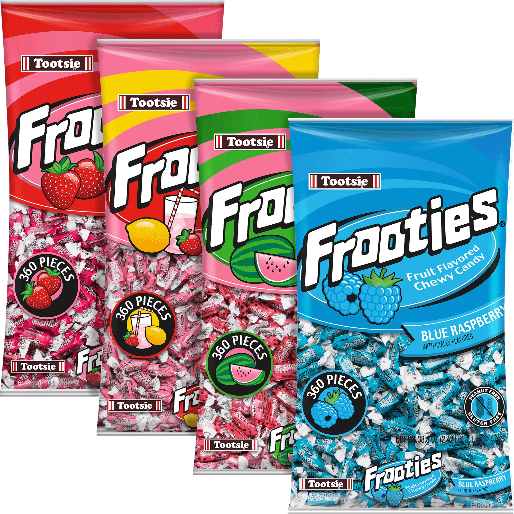 Frooties Summer Time Flavors Variety 4-Pack (4 x 360 ct. Bag) 1 Frooties Summer Time Flavors Variety 4-Pack (4 x 360 ct. Bag)