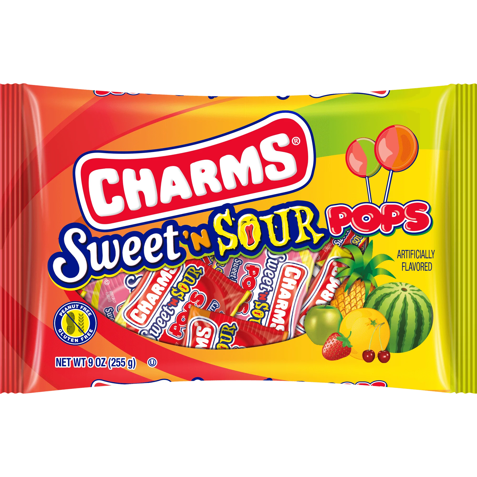Charms Assorted Sweet 'N Sour Pops (9 oz. Bag)