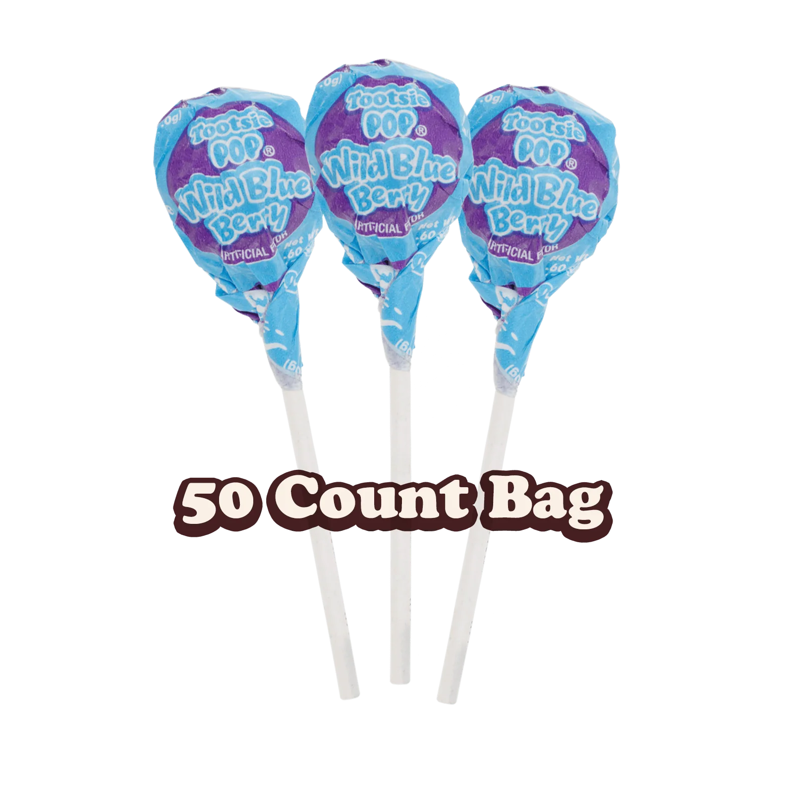 Tootsie Pops Wild Blue Berry (50 ct. Bag) 1 Tootsie Pops Wild Blue Berry (50 ct. Bag)