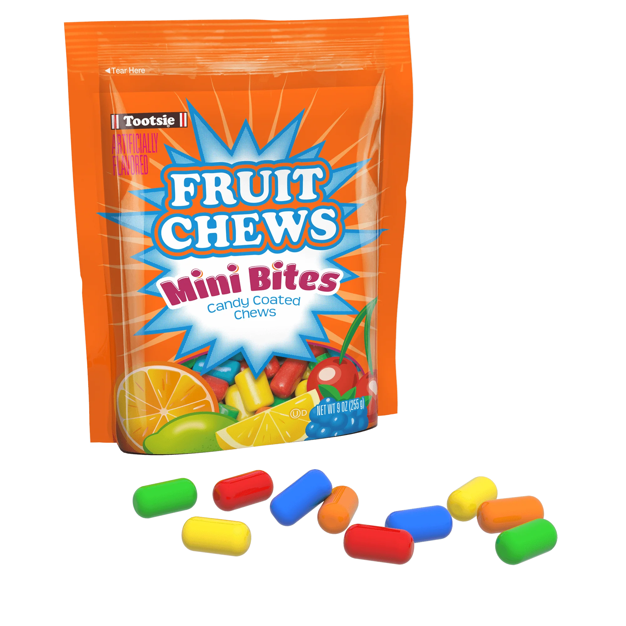 Tootsie Fruit Chew Mini Bites (9 oz. Resealable Pouch) 2 Tootsie Fruit Chew Mini Bites (9 oz. Resealable Pouch)