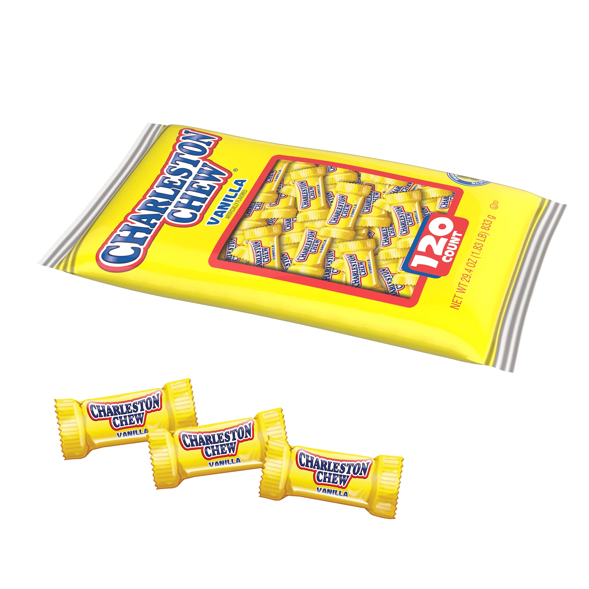 Charleston Chew Vanilla Fun Size (29.4 oz. / 120 ct. Bag) 2 Charleston Chew Vanilla Fun Size (29.4 oz. \/ 120 ct. Bag)