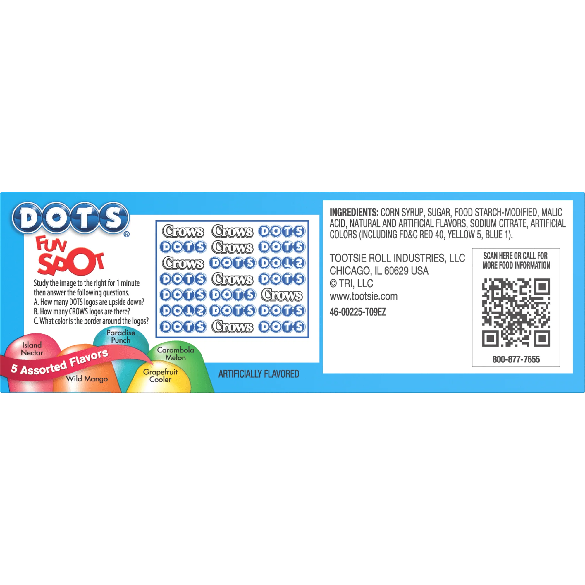 DOTS Tropical Assorted Gum Drops (2.25 oz. Box)
