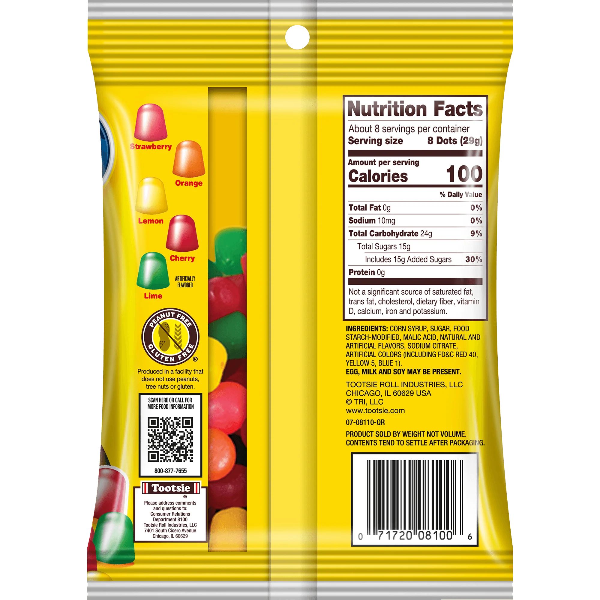 DOTS Assorted Fruit Gum Drops (8 oz. Bag) 1 DOTS Assorted Fruit Gum Drops (8 oz. Bag)