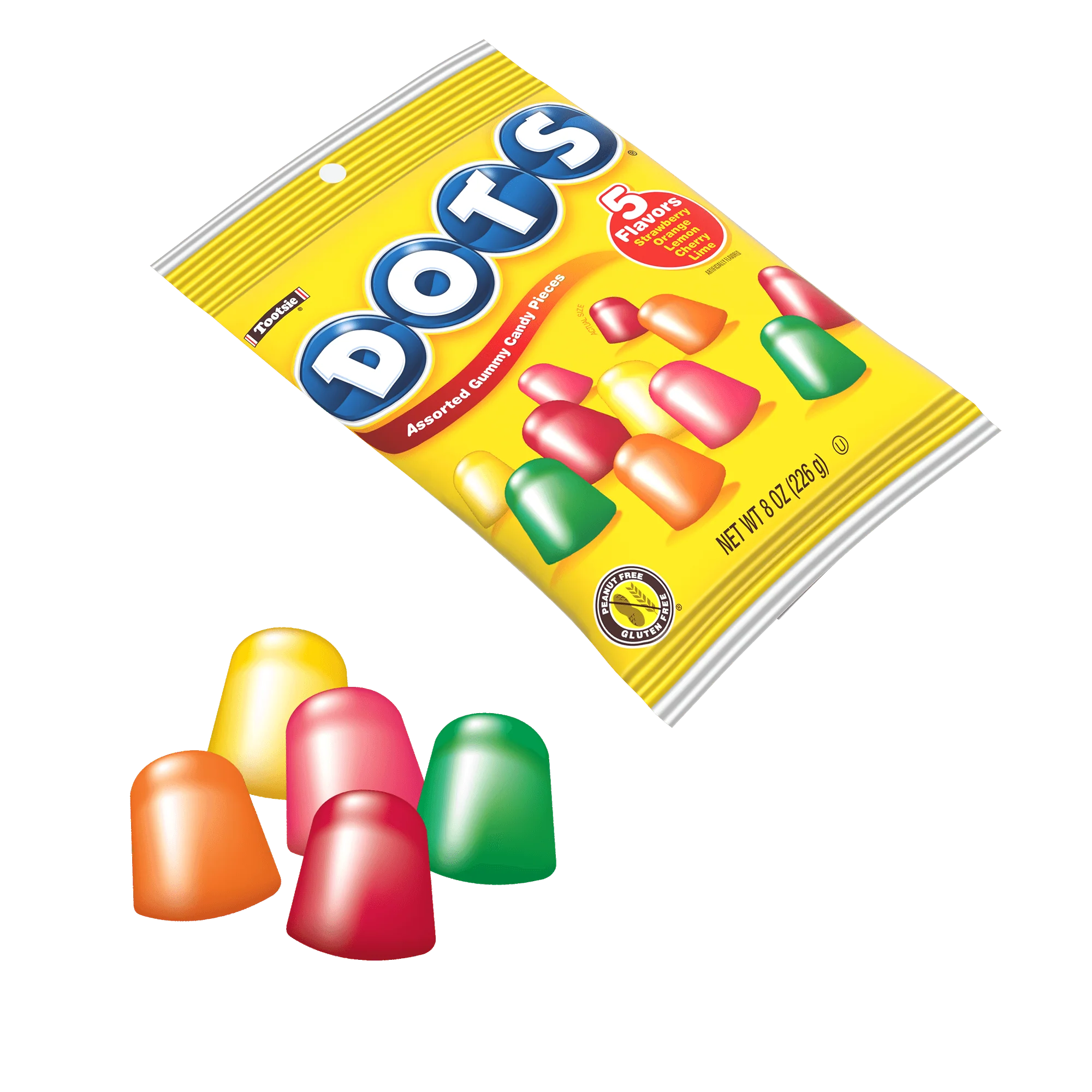 DOTS Assorted Fruit Gum Drops (8 oz. Bag) 2 DOTS Assorted Fruit Gum Drops (8 oz. Bag)