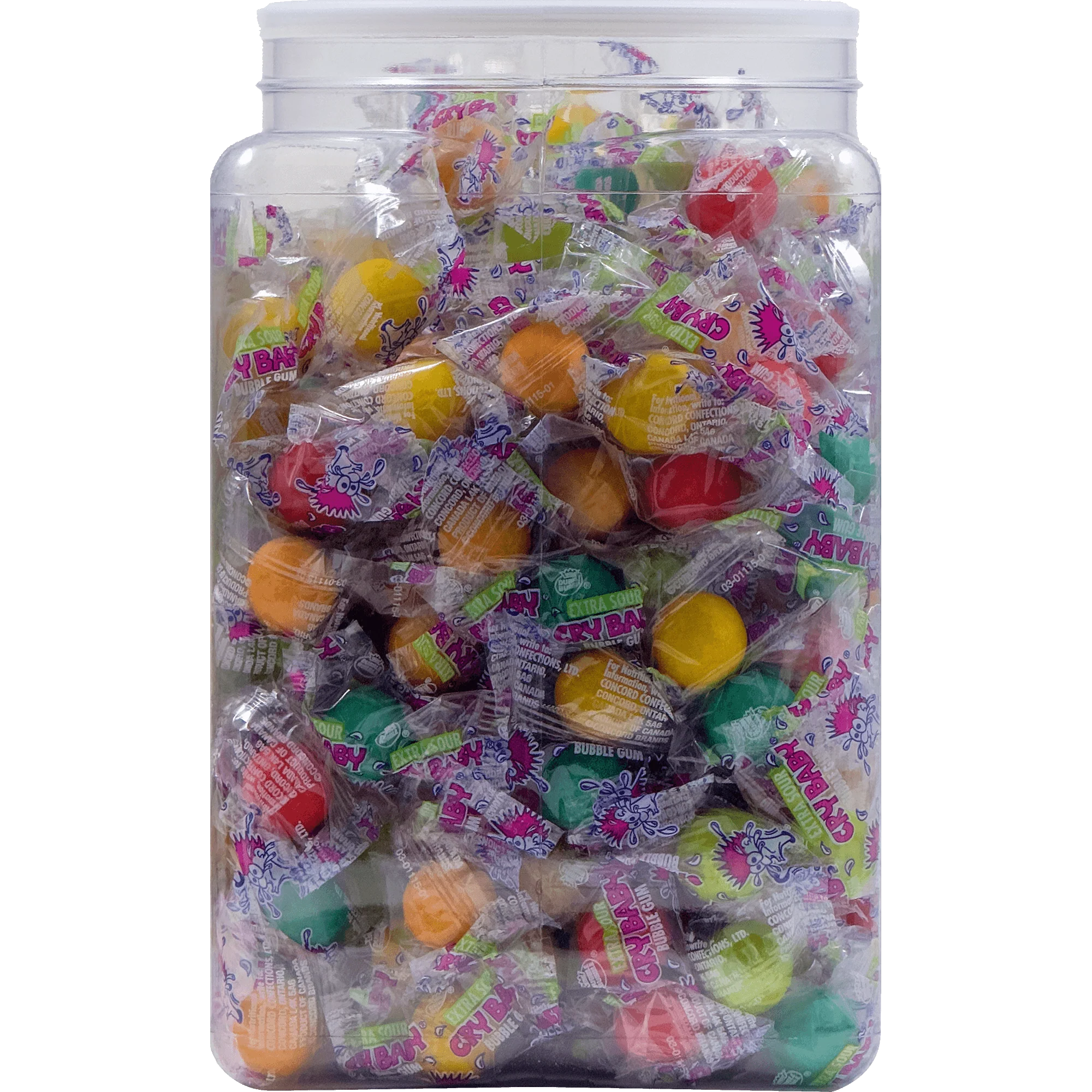 Cry Baby Nitro Assorted Sours Gumballs (52.4 oz. / 200 ct. Jar) 2 Cry Baby Nitro Assorted Sours Gumballs (52.4 oz. \/ 200 ct. Jar)