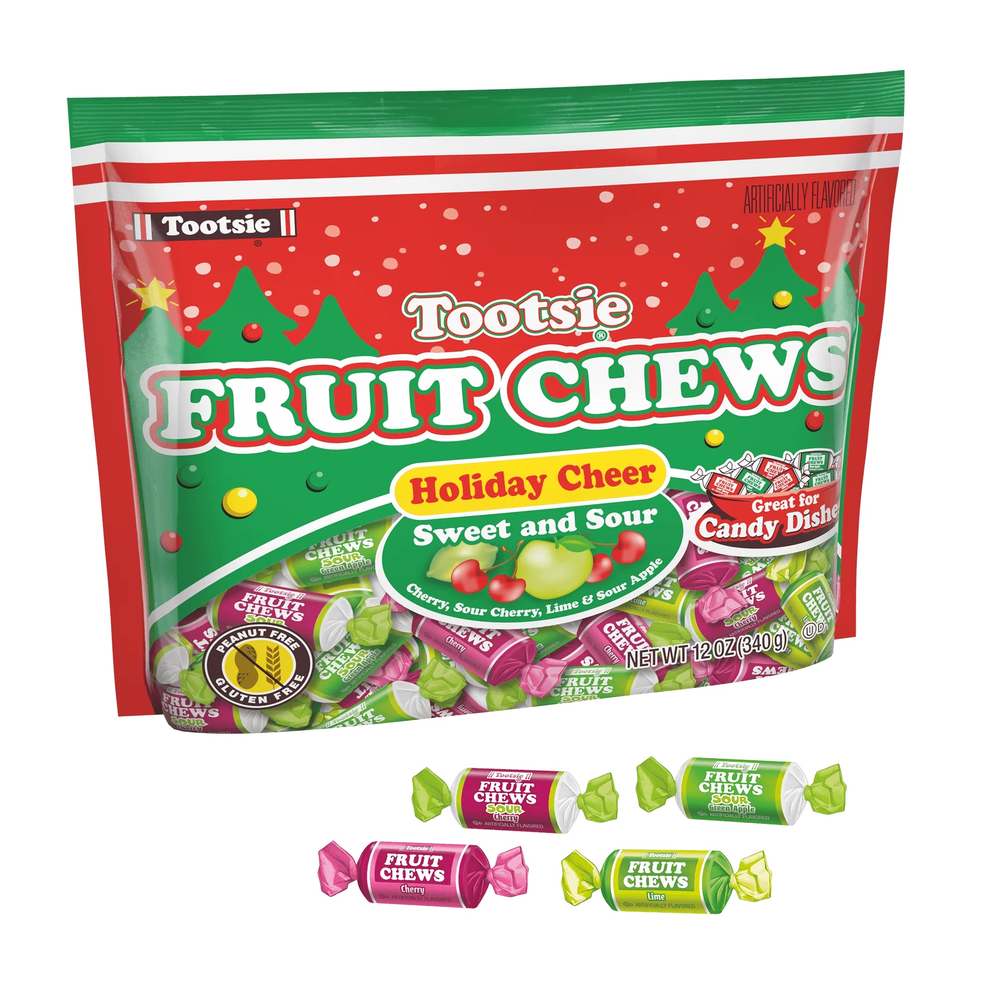 Tootsie Fruit Chews Assorted Holiday Cheer (12 oz. Bag) 2 Tootsie Fruit Chews Assorted Holiday Cheer (12 oz. Bag)