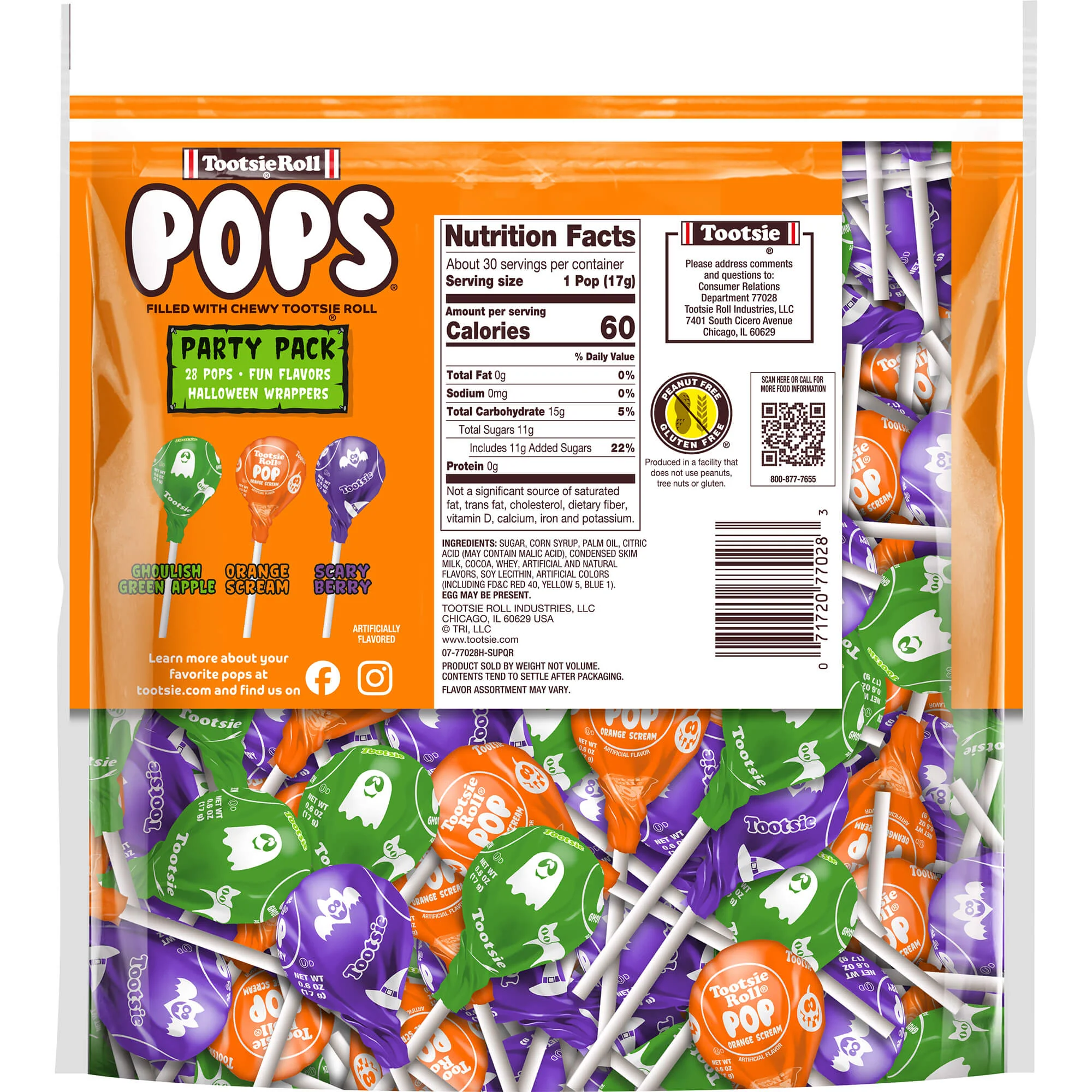 Tootsie Pops Halloween Lollipops in Assorted Flavors (18 oz. Bag)